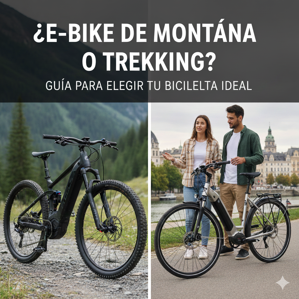 ¿E-Bike de Montaña o Trekking? Guía para elegir tu bicicleta ideal