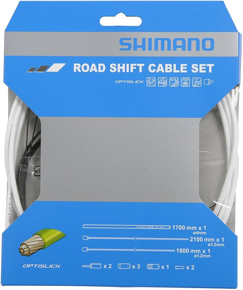 Kit Cables Cambio Shimano Optislik MTB Blanco