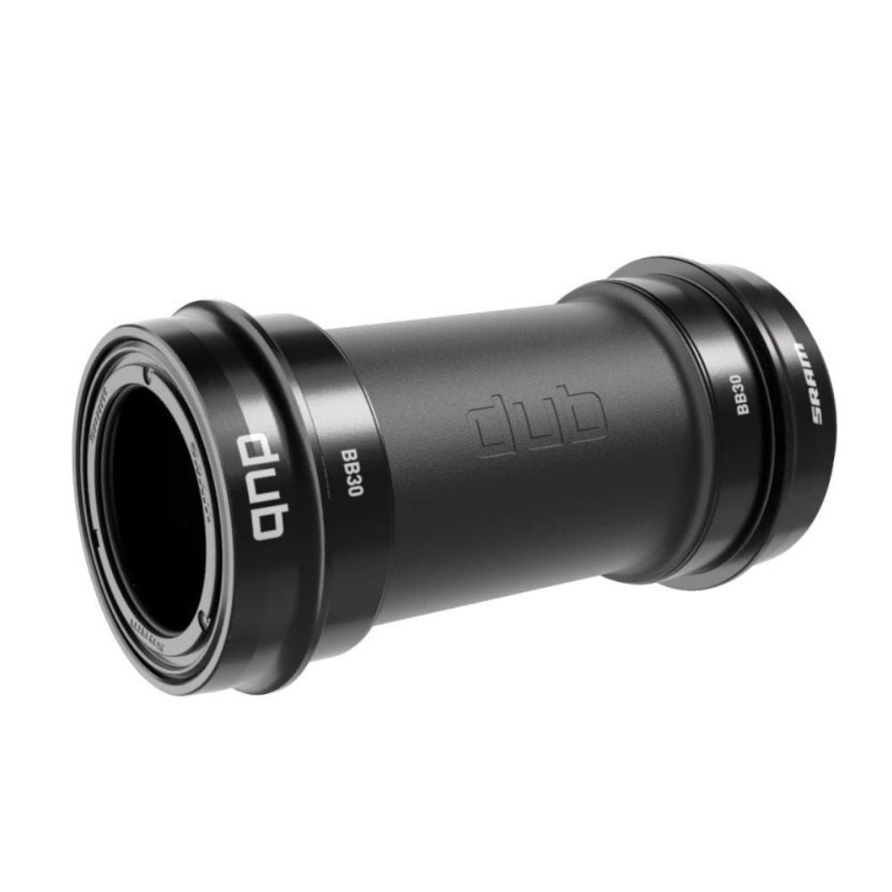 Eje de pedalier SRAM DUB para cuadro BB30 rodamientos negros con espaciadores.